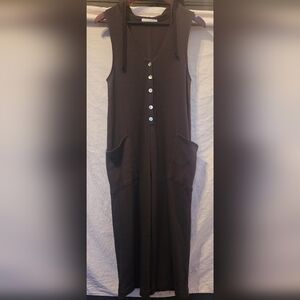 Spiritual Gangster Hooded Wide Leg Jumpsuit Size S